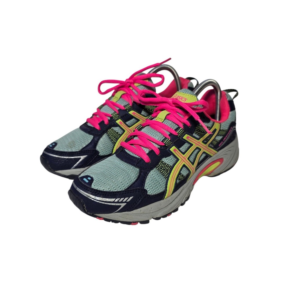 ASICS Gel Venture 4 T383N Trail Running Shoes‎ Women's 8 Gray Pink SB8